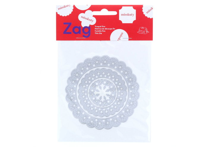 Misskuty Emporte-pièce fin ZAG Noël Flocons de neige, lot de 3