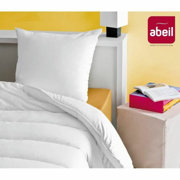 Abeil Lot de 2 Oreillers Douceur Blanc 60 x 60 cm