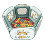 Fisher-Price Piscine Gonflable pour Bébé avec 100 Balles - Parc de Jeux 2 en 1 Pop-Up et Gonflable - Age Recommandé : +6 Mois