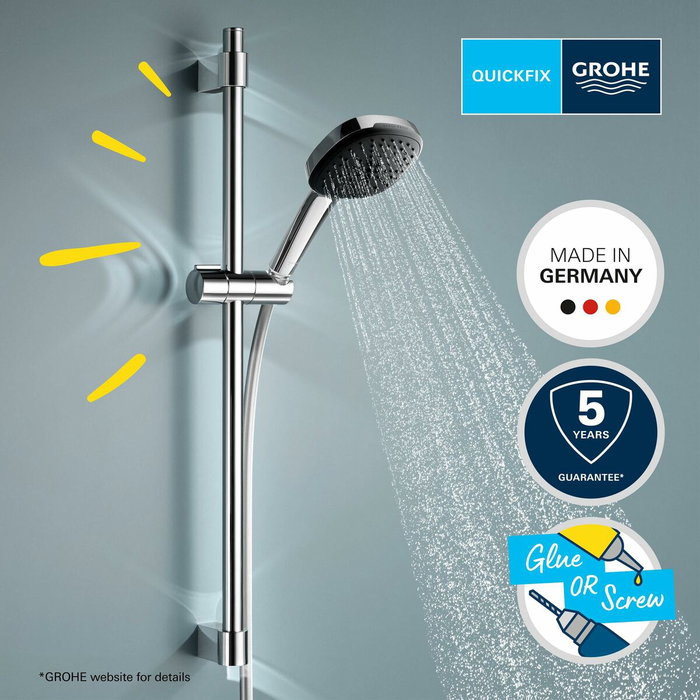 Grohe Vitalio Comfort 110 Ensemble de douche 2 jets avec barre 60 cm et flexible 1,75 m