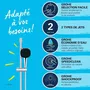 Grohe - Ensemble de douche Vitalio Comfort 110 26398001 avec pommeau 2 jets, barre et flexible réglable - Économie d'eau - Sélection facile