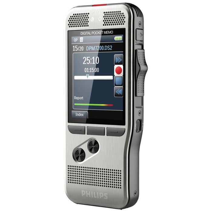 Philips DPM 7200/02 Pocket Memo - Ensemble de dictée et transcription