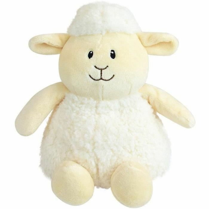 Jemini Peluche bouillotte Mouton Jaune +/- 19 cm