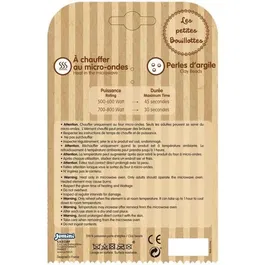 Jemini - Peluche bouillotte Mouton à chauffer au micro-ondes avec micro perles d'argile - Environ 19 cm