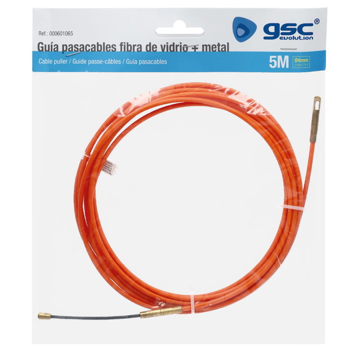 GSC Evolution Guía pasacables fibra vidrio + metal 4mm 5M Naranja GSC Evolution Guía pasacables fibra vidrio + metal 4mm 5M Naranja