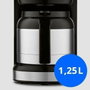 Medion Cafetière Filtre Digitale Isotherme Silver 900W 1,2L