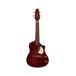 Seagull Uke Nylon SG Burst EQ Ukulélé Électro-Acoustique avec Sac, Corps en Érable Massif, Table en Épicéa Massif