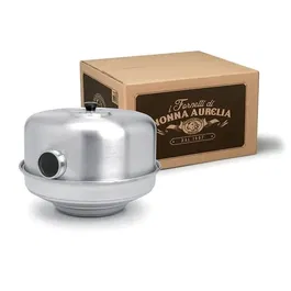 Pentole Agnelli Four de Camping-Car en Aluminium Nonna Aurelia avec Oeil de Visée, Compatible Réchaud à Gaz et Plaques de Cuisson