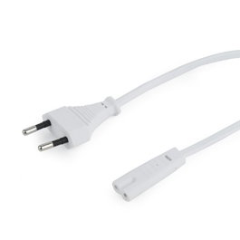 GEMBIRD Câble de courant 2c blanc (câble de 8)