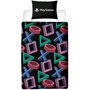 Playstation Parure de lit réversible 140x200 cm Microfibre - Housse de couette et taie 63x63 cm sous licence officielle