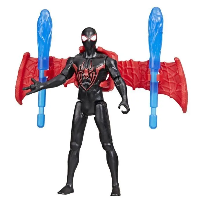 Hasbro Figurine Marvel Spider-Man Miles Morales - Voiture de course Remix VenomVersus Epic World of Action - 10 cm - À partir de 4 ans