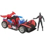 Hasbro Figurine Marvel Spider-Man Miles Morales - Voiture de course Remix VenomVersus Epic World of Action - 10 cm - À partir de 4 ans