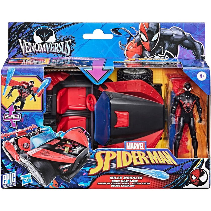 Hasbro Miles Morales Bolide de course Remix Marvel Spider-Man VenomVersus Hasbro Miles Morales Bolide de course Remix Marvel Spider-Man VenomVersus