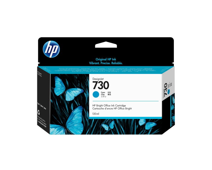 HP HP Ink 730 Cyan Standard P2V62A HP HP Ink 730 Cyan Standard P2V62A