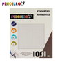 Pincello Étiquettes Adhésives Diamètre 10 mm, 7 Pages, 17 x 19 x 4 cm (Set de 120)
