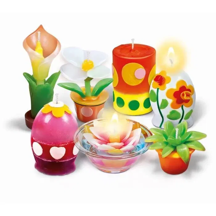 Clementoni - Coffret Créatif L'atelier des bougies - Réalisez des bougies œuf, flottantes, vase, fleur - À partir de 7 ans Clementoni - Coffret Créatif L'atelier des bougies - Réalisez des bougies œuf, flottantes, vase, fleur - À partir de 7 ans