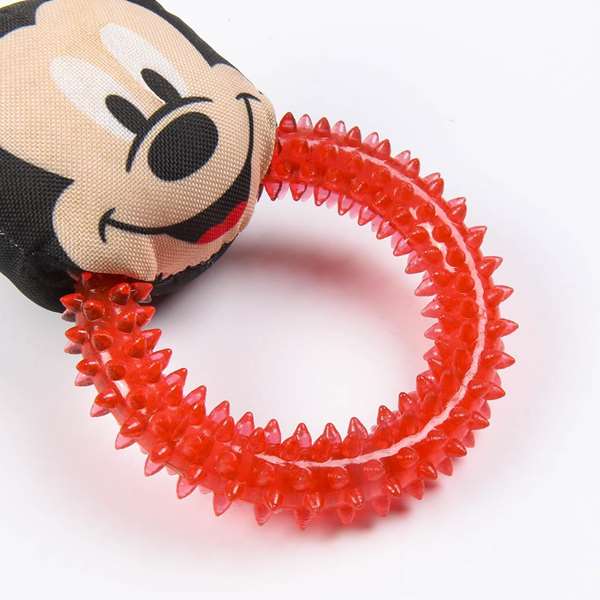 Mickey Jouet à mâcher pour chien en caoutchouc - Dimensions : 10.0 x 20.0 x 7.0 cm - À partir de 3 ans - Rouge - Cerdá