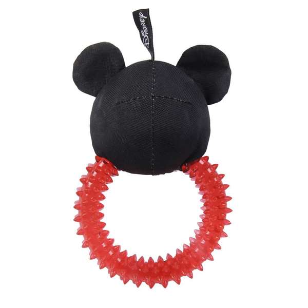 Mickey Jouet à mâcher pour chien en caoutchouc - Dimensions : 10.0 x 20.0 x 7.0 cm - À partir de 3 ans - Rouge - Cerdá