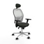 Piqueras y Crespo Chaise de Bureau avec Appui-tête Jorquera 3D086N1 Noir