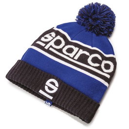 Sparco Beanie Baby S017019BMAZ Bonnet d'hiver doux pour Enfant, 100 % fibre acrylique avec logo 'S' brodé