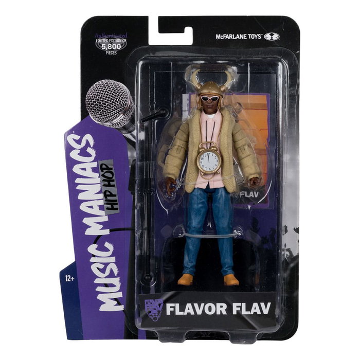 McFarlane Toys Music Maniacs Hip Hop Flavor Flav - Figurine 16 cm McFarlane Toys Music Maniacs Hip Hop Flavor Flav - Figurine 16 cm