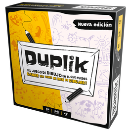 Asmodee ZYGDUP0101ES Jeu de Cartes Duplik – Jeu de dessin familial à partir de 8 ans, 3-8 joueurs, 40 minutes, en espagnol