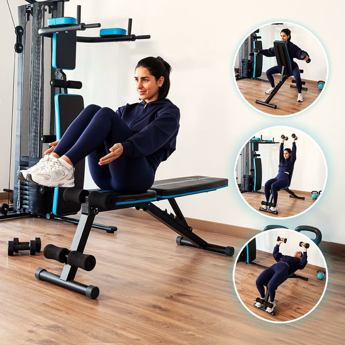 Banc de musculation avec poids Cecotec Drumfit SetUp 7000