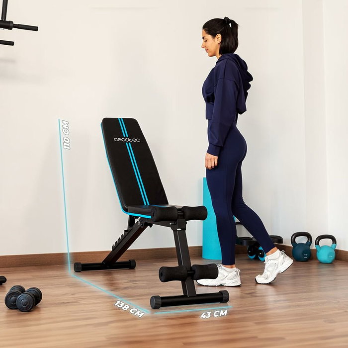 Banc de musculation avec poids Cecotec Drumfit SetUp 7000