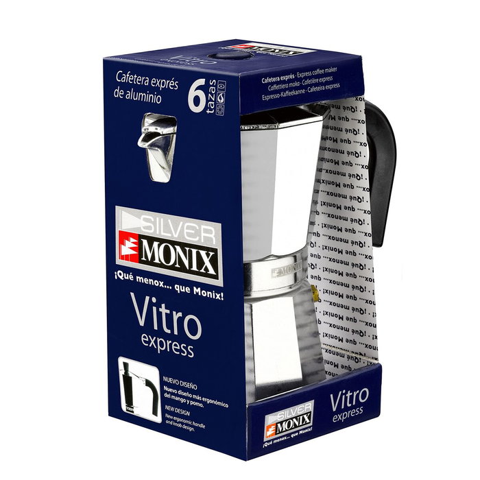 Cafetière Italienne Monix Braisogona_M620006 Argenté 6 Tasses