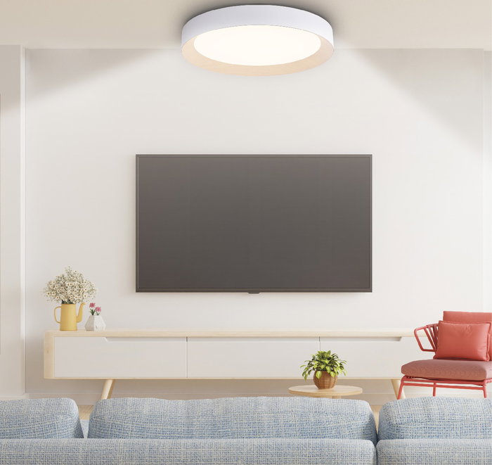 GSC Evolution Plafonnier LED Peranka 65W 4000K Blanco + Efecto madera