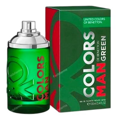 Benetton COLORS GREEN MAN Eau de Toilette Unisexe 100 ml Benetton COLORS GREEN MAN Eau de Toilette Unisexe 100 ml