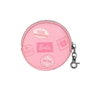 Barbie - Monedero Cookie Travel - Porte-monnaie rond - PVC et polyester - Rose - 8.7x8.7x2.3 cm - À partir de 3 ans