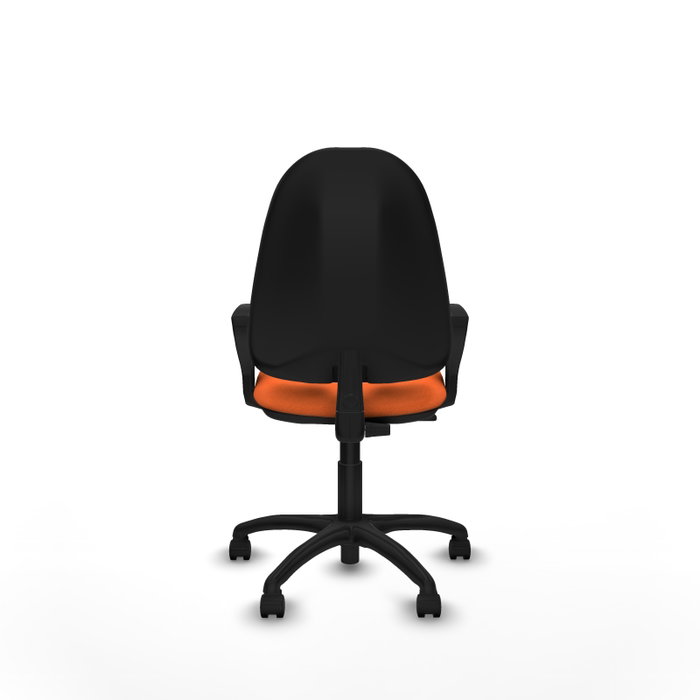 PIQUERAS Y CRESPO Chaise de bureau Algarra, tissu orange, accoudoirs fixes PIQUERAS Y CRESPO Chaise de bureau Algarra, tissu orange, accoudoirs fixes
