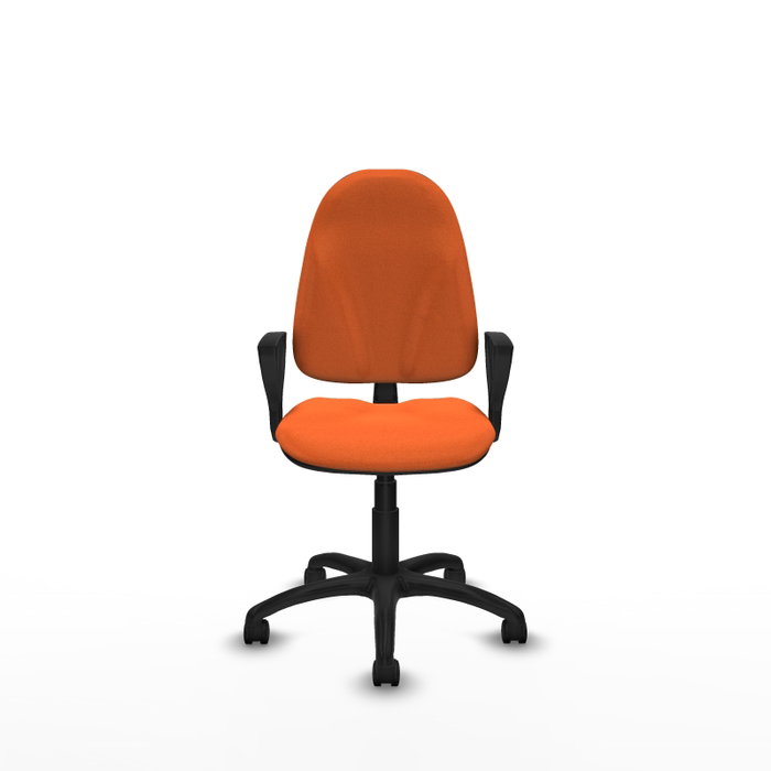 PIQUERAS Y CRESPO Chaise de bureau Algarra, tissu orange, accoudoirs fixes PIQUERAS Y CRESPO Chaise de bureau Algarra, tissu orange, accoudoirs fixes