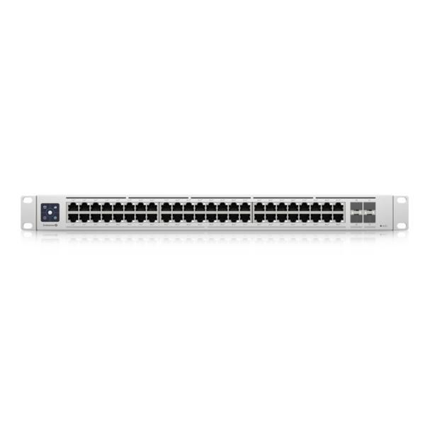 Ubiquiti USW Enterprise 48 PoE - Commutateur L3 managé 48 ports PoE+ 2.5GbE RJ45, 4 ports SFP+ 10G, écran tactile, 720W Ubiquiti USW Enterprise 48 PoE - Commutateur L3 managé 48 ports PoE+ 2.5GbE RJ45, 4 ports SFP+ 10G, écran tactile, 720W
