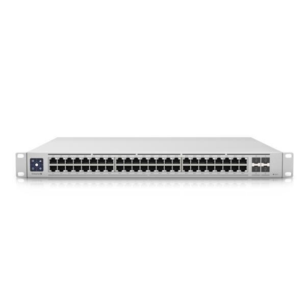 Ubiquiti USW Enterprise 48 PoE - Commutateur L3 managé 48 ports PoE+ 2.5GbE RJ45, 4 ports SFP+ 10G, écran tactile, 720W Ubiquiti USW Enterprise 48 PoE - Commutateur L3 managé 48 ports PoE+ 2.5GbE RJ45, 4 ports SFP+ 10G, écran tactile, 720W