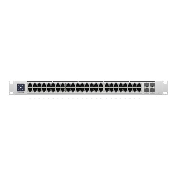 Ubiquiti USW Enterprise 48 PoE - Commutateur L3 managé 48 ports PoE+ 2.5GbE RJ45, 4 ports SFP+ 10G, écran tactile, 720W Ubiquiti USW Enterprise 48 PoE - Commutateur L3 managé 48 ports PoE+ 2.5GbE RJ45, 4 ports SFP+ 10G, écran tactile, 720W