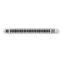 Ubiquiti USW Enterprise 48 PoE - Commutateur L3 managé 48 ports PoE+ 2.5GbE RJ45, 4 ports SFP+ 10G, écran tactile, 720W