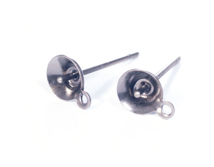 Innspiro Boucles d'oreilles métalliques pour incrustation argenté vieilli 5,0x13,5mm Innspiro Boucles d'oreilles métalliques pour incrustation argenté vieilli 5,0x13,5mm