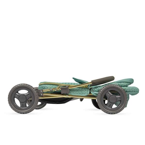Decuevas Coche de muñeca plegable Capriccio - Poussette de poupée pliable avec ombrelle et sac pour poupées jusqu'à 48 cm - 38x65x60 cm