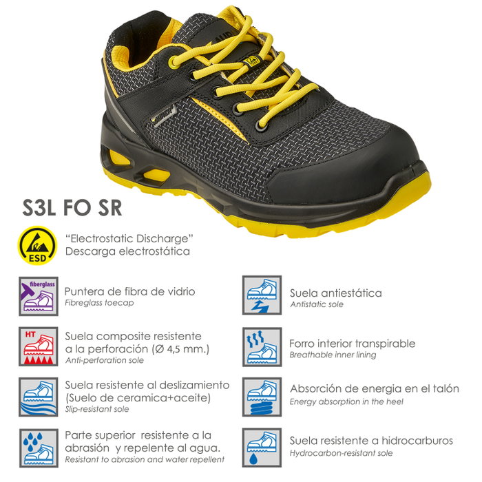 MAURER Amerina Chaussure de sécurité basse S3L Taille 42