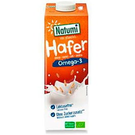 Natumi Bebide Végétale d'Avoine avec Omega 3 Bio 1L – Lot de 8