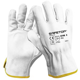 SAFETOP Gants en Cuir de Bœuf G214B Taille XL (10)