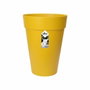 Elho Pot de fleurs Loft Urban rond Haut Jaune Ocre Ø 34 x H 45 cm