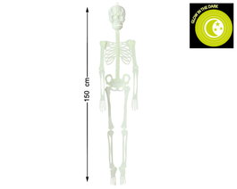 Squelette décoratif fluorescent 150 cm pour Halloween