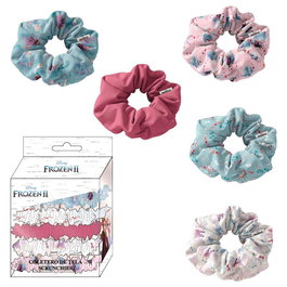 Disney Frozen 2 - Blister de 5 élastiques à cheveux assortis - 100% polyester
