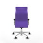 Piqueras Y Crespo Fauteuil Albacete avec mécanisme synchrone et tissu lila