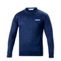 Sparco S01338BM2M Sweat-Shirt En Laine Avec Col Rond Taille M Bleu