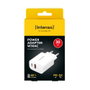 Intenso Cargador pared GaN W30AC 1xUSB-A 1xUSB-C Blanc