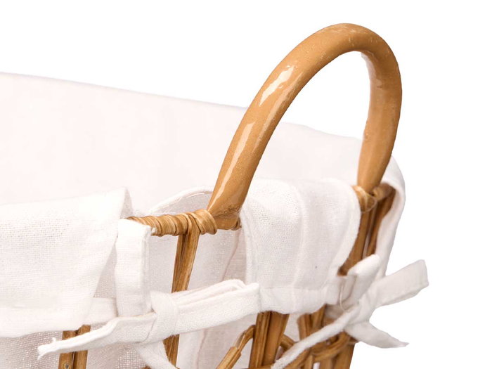Kipit Panier Rond Naturel avec Poignées en Tissu et Fer 47x41x44 cm (Set de 6) Kipit Panier Rond Naturel avec Poignées en Tissu et Fer 47x41x44 cm (Set de 6)